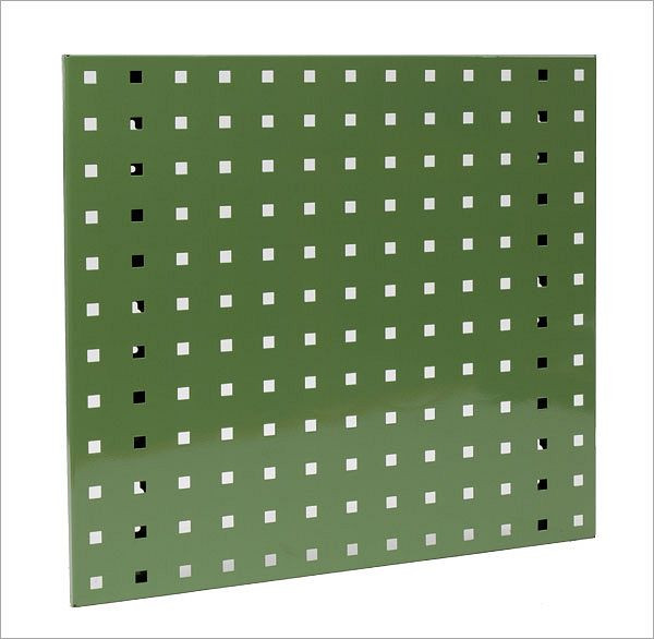 Placa perforada ADB, dimensiones: 493x456mm, color: verde, RAL 6011, 23006
