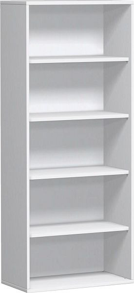 Estante geramöbel, 4 estantes decorativos, 800x425x1920, blanco, N-10R508-W