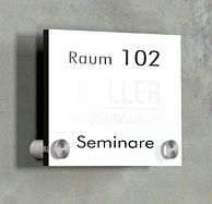 Placa para puerta/mesa Kerkmann DIN A6, An. 105 x Al. 148 mm, transparente, 43695084