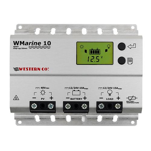 Controlador de carga solar occidental MPPT WMarine10, 321024