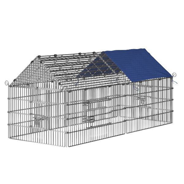 Metra recinto exterior azul, corral, recinto exterior, conejos, liebres, 10104