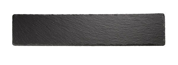 Placa de pizarra natural APS, 47 x 10 cm, grosor del material 5 mm, con patas antideslizantes, 00945