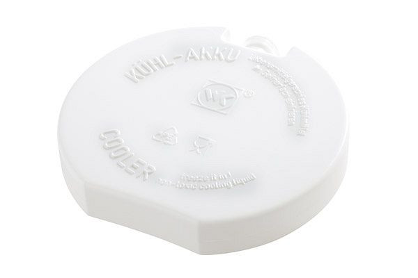 Bolsa de frío APS, Ø 10,5 cm, polietileno, blanca, llena de refrigerante, de solución salina al 2%, 10661