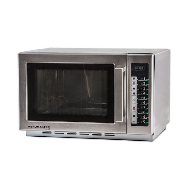 Microondas Menumaster RCS511TS, potencia de microondas de 1100 vatios, 100 programas de cocción programables, 101.109