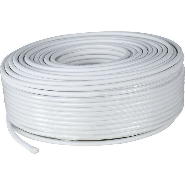Cable de antena DigitalBox 110dB, anillo de 50 metros, blanco, 77-0319-00