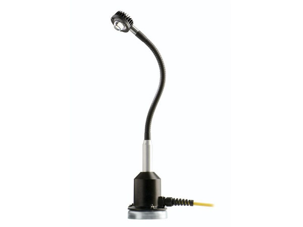 ELSPRO Lámpara LED para puesto de trabajo ALED X1, fija para atornillar, manguera metálica de 300 mm, tensión: 24 V, 7828010
