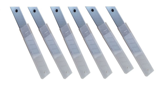 VaGo-Tools cuchillas separables 18 mm cuchillo para alfombras, PU: 10 piezas, 18T-10-1_vx