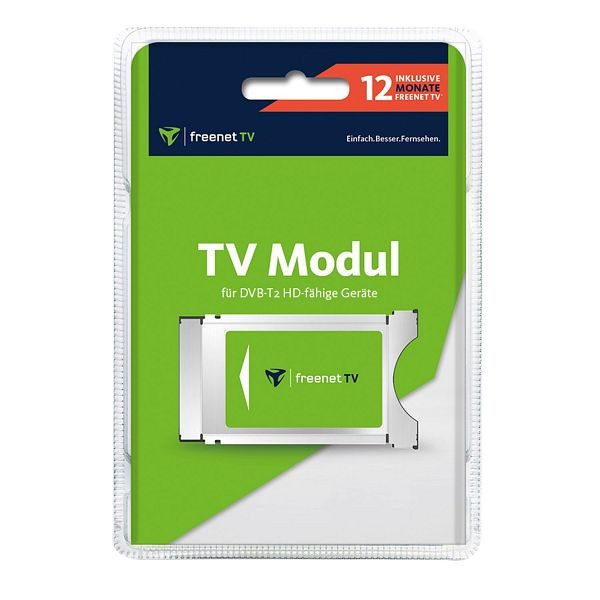 módulo freenet TV CI+ incluye 12 meses de freenet TV para antena DVB-T2 HD hasta 80 canales, 89998