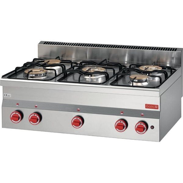 Cocina a gas con plancha + 4 fuegos y horno - Gastro M 700 - GL936