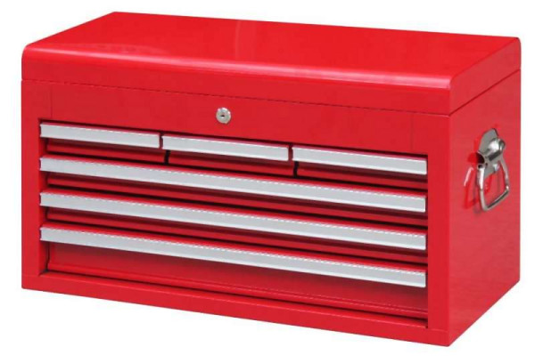 Caja de herramientas Metra, superior, grande, con 6 cajones, roja, 10226