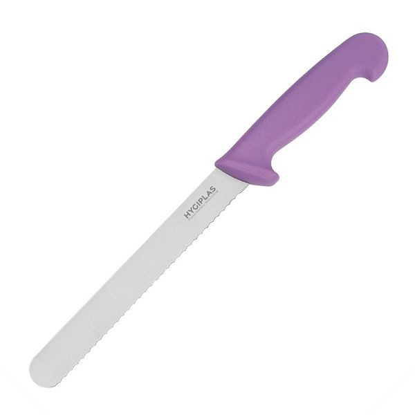 Cuchillo para pan Hygiplas 21,6 cm morado, FP731