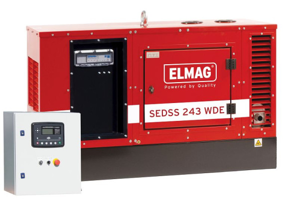 Paquete completo de energía de emergencia ELMAG SEDSS 243WDE-ASS con generador DIESEL con motor KUBOTA V1505, 00549