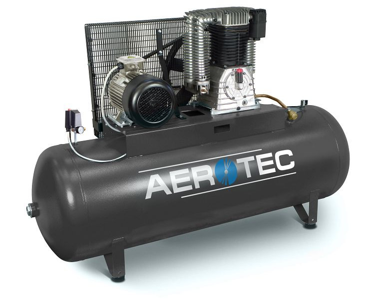 AEROTEC 1100-500 PRO AK50 - Compresor de pistón de aire comprimido de 10 bar acostado 400 voltios, 2005381