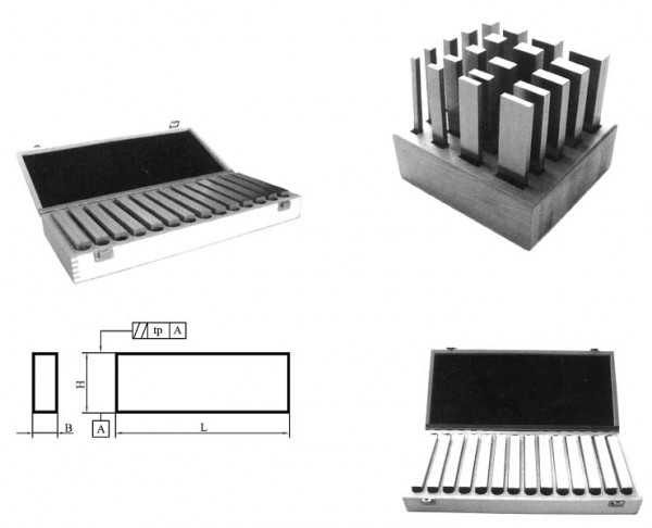 Soportes paralelos MACK 120 x 10 mm, 12 pares en caja de madera, 13-PUS-120/10