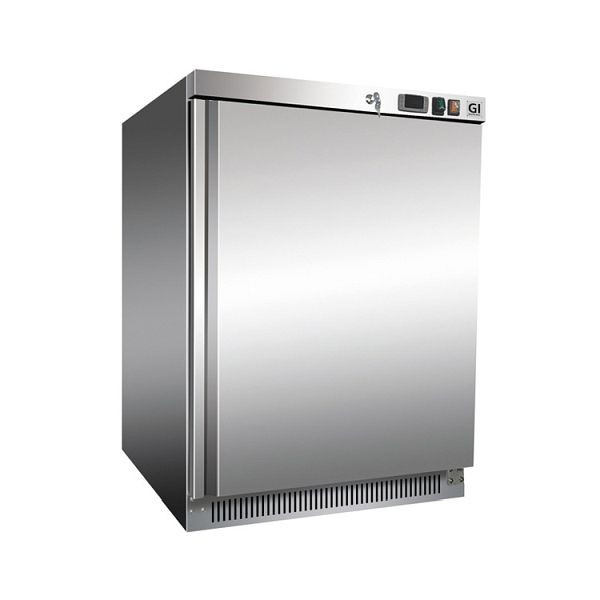 Congelador Gastro-Inox de acero inoxidable de 200 litros, refrigerado estáticamente, capacidad neta 140 litros, 201.111
