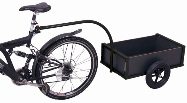 Remolque ligero para bicicletas VARIOfit, dimensiones exteriores: 1.595 x 625 x 765 mm (ancho x profundo x alto), juego de ruedas: neumáticos, zu-1180/AG