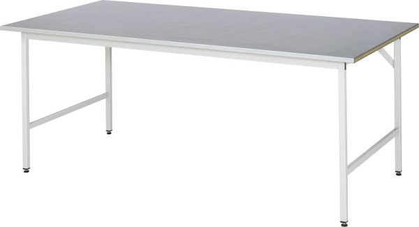 Mesa de trabajo serie RAU Jerry (mesa básica), W2000 x D1000 x H800-850 mm, 06-500ES10-20.12
