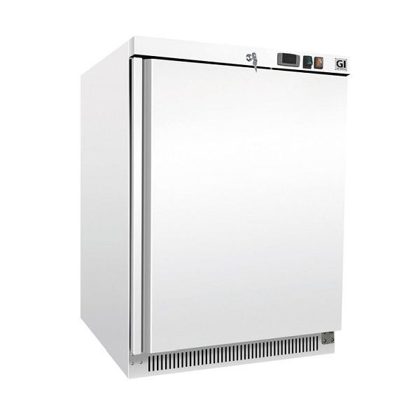 Congelador Gastro-Inox de acero blanco 200 litros, refrigerado estáticamente, capacidad neta 140 litros, 201.109