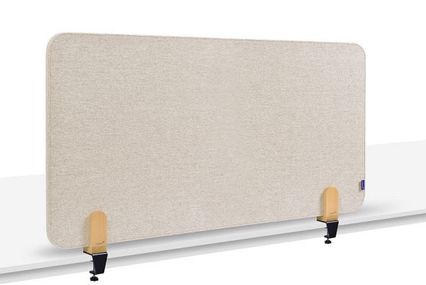 Legamaster ELEMENTS tabique acústico de mesa 60x120cm beige claro incluye 2 abrazaderas de mesa, 7-209821