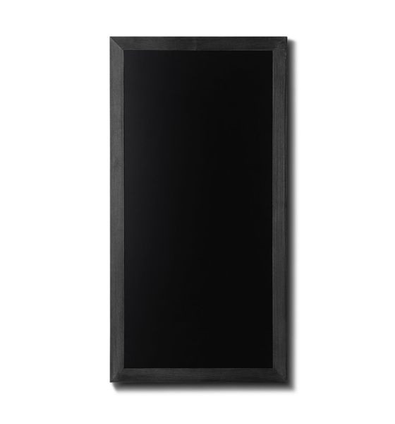 Showdown Displays pizarra de madera, marco plano, negro, 56x100, CHBBL56x100