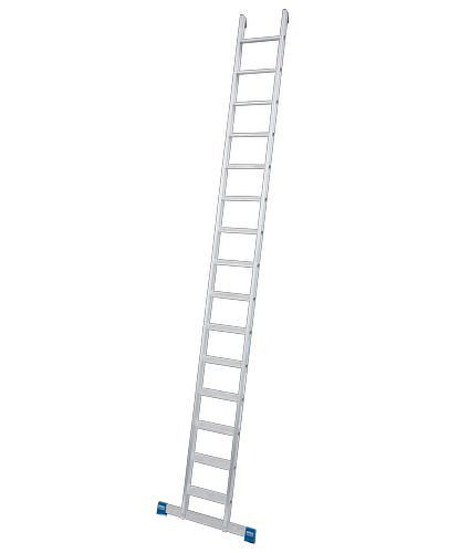 Escalera adosada de peldaños DENIOS de aluminio de 15 peldaños, 156-915