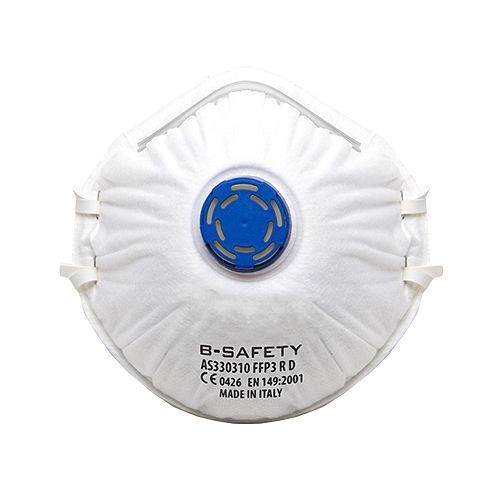B-SAFETY pure breath Atemschutzmaske, Ausatemventil, FFP3, VE: 10 Stück, AS330310
