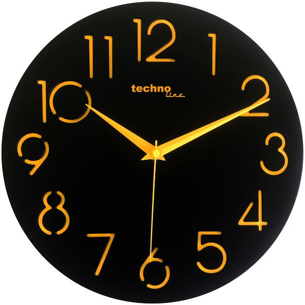 Reloj de pared Technoline de cuarzo, estructura de plástico, dimensiones: Ø 290 mm, WT 7230