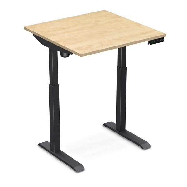 Worktrainer escritorio sentado y de pie StudyDesk (negro / pera silvestre 80 x 80 cm), StD-s-blk-wp