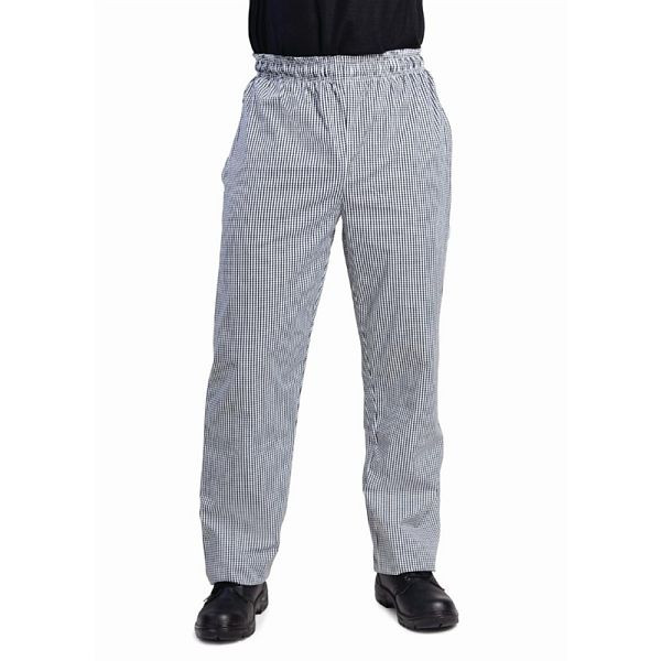 Whites pantalones unisex de Vegas cocinero, blanco y negro a cuadros M, M-DL712