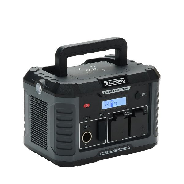 Balderia Powerstation Power Cube, 1000 W, 933 Wh, color: negro, PPS1000