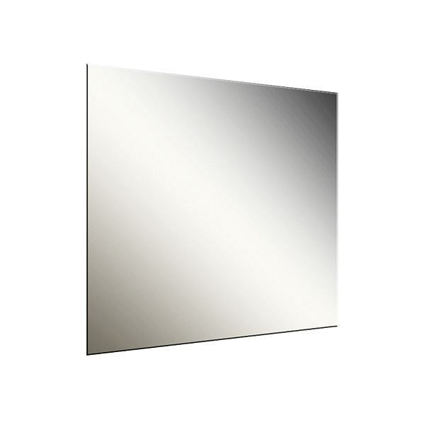 Espejo de pared Air Wolf, serie Kappa, Al x An x Pr: 389 x 389 x 9 mm, acero inoxidable pulido, 60-880