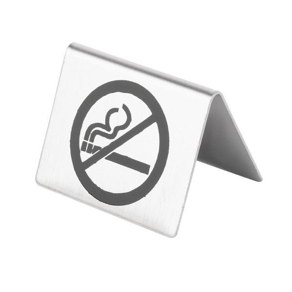 OLYMPIA letrero de no fumar acero inoxidable, U044