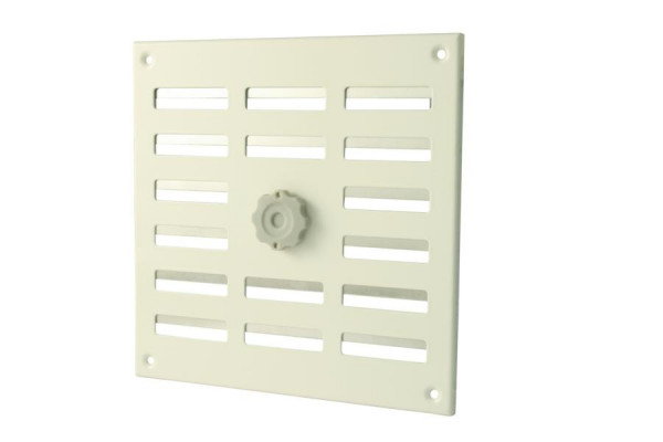 Rejilla de ventilación con cerradura Marley de aluminio 195 x 195 mm blanca, 443621