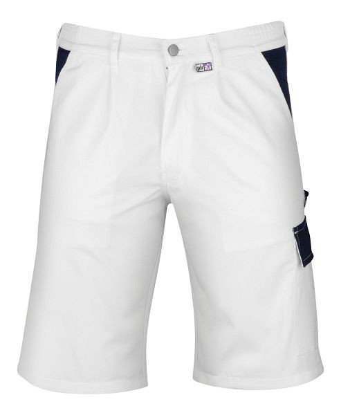 Pantalones cortos de trabajo para prácticas PKA, 260 g/m², blanco/azul hidrón, tamaño: 52, PU: 5 piezas, SHBH26W-052