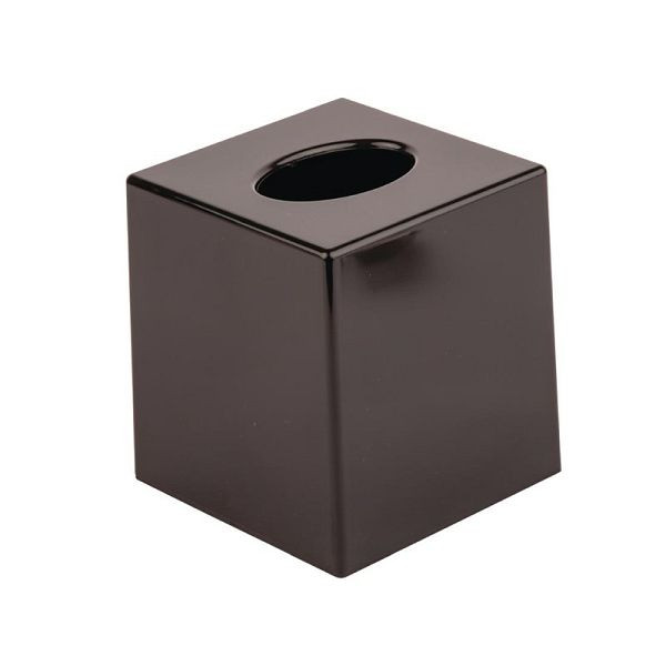 Bolero caja de pañuelos cubo negro, DA603