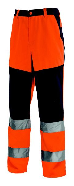 Pantalón de alta visibilidad teXXor ROCHESTER, talla: 60, color: naranja brillante/azul marino, paquete de 10, 4355-60
