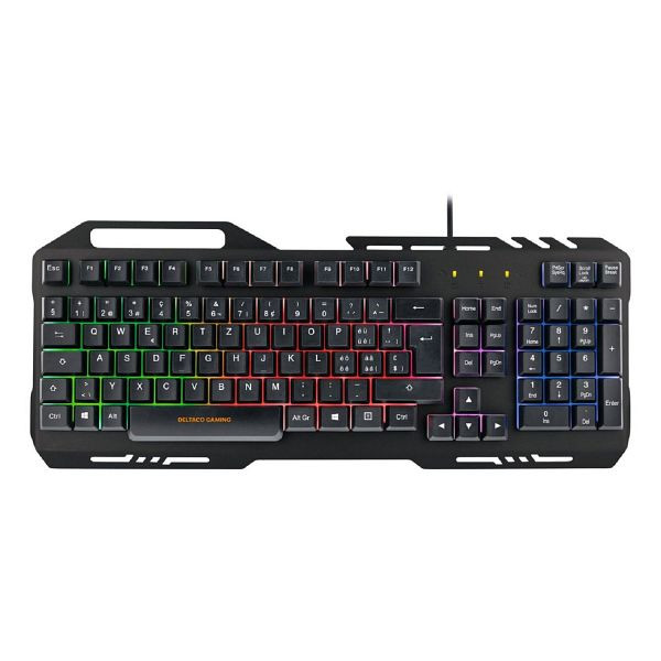 Deltaco 3-in-1 Gaming Gear Kit QWERTZ RGB Keyboard Mouse & Mouse Pad, GAM-113-DE