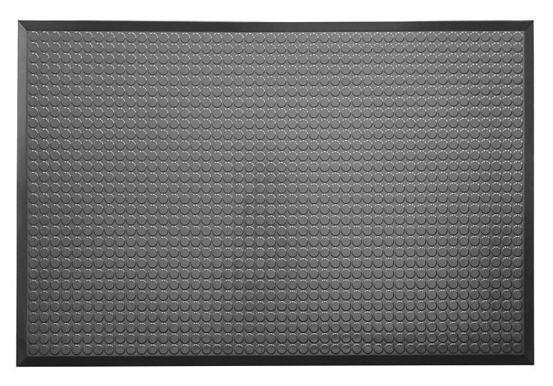 Ergomat Infinity Sala blanca lisa gris oscuro + alfombra antifatiga, longitud 210 cm, ancho 90 cm, INS90210-STL