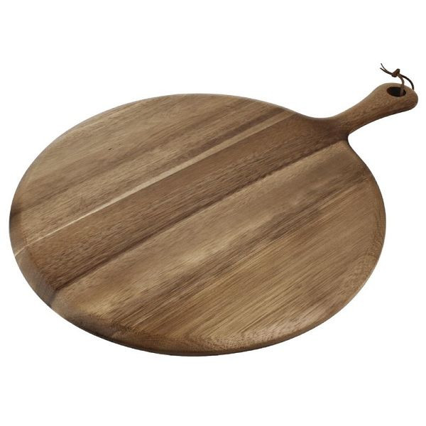 OLYMPIA mesa redonda para servir madera de acacia con mango 33cm, GM308