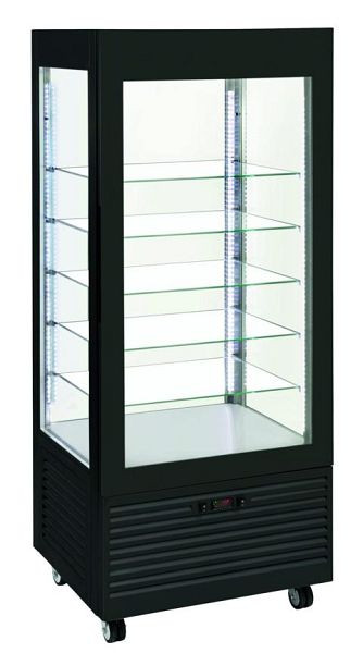 ROLLER GRILL Vitrina refrigerada y congelada Panorama RDB 800, con 5 estantes de cristal 665x455 mm, RDB800