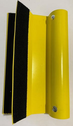 Pieza distribuidora de protección de banco DENIOS para combinación de barrera de aceite, de dos lóbulos, con tubo redondo, 282-947