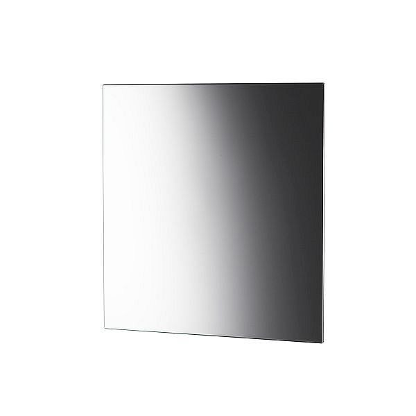 Espejo de pared Air Wolf, serie Kappa, Al x An x Pr: 589 x 589 x 9 mm, acero inoxidable pulido, 60-884