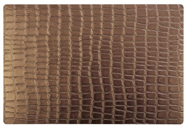 Mantel individual APS - cobre -CROCO-, 45 x 30 cm, plástico (EVA), fondo antideslizante, paquete de 6, 60536