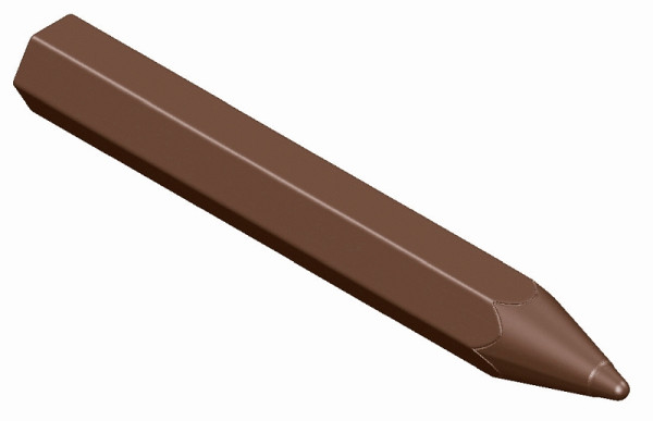 Molde para chocolate Schneider - lápiz, 275 x 135 x 24 mm - molde doble / 117 x 15 x 6,5 mm, 2 x 9,5 g, 2 x 5 piezas, 421622
