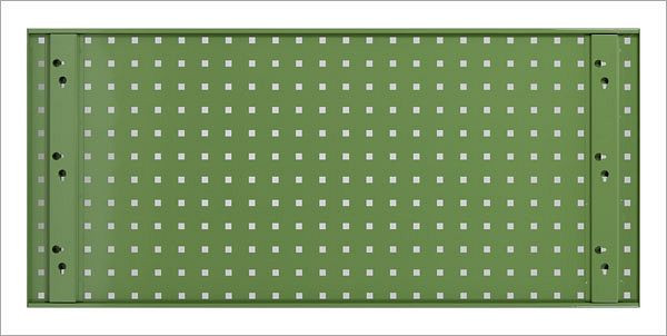 Placa perforada ADB, dimensiones: 987x456mm, color: verde, RAL 6011, 23007