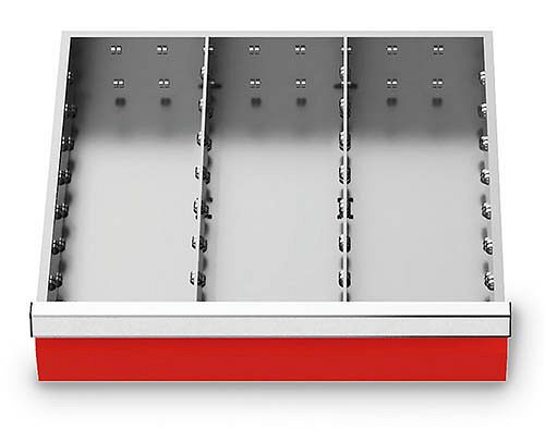 Bedrunka+Hirth Juego de separadores metálicos, 2 piezas, R 18-16, altura de panel 75 mm, dimensiones en mm (AnxPrxAl): 450 x 400 x 75, 146-140-75