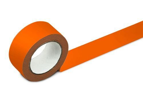 Cinta para marcar suelos DENIOS, 50 mm de ancho, naranja, PU: 2 rollos, 137-137