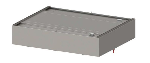 Campana de techo Stalgast &quot;Expert Line&quot;, forma de caja 1000 mm x 1800 mm con filtro de laberinto/ciclón LC2 tipo A, DH101812