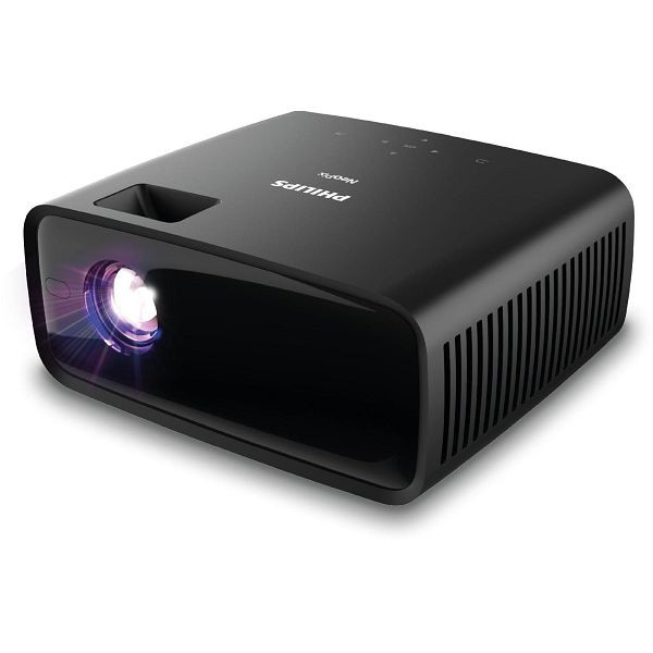 Philips Projection NeoPix 120 Proyector LED con sonido estéreo y reproductor multimedia, NPX120/INT