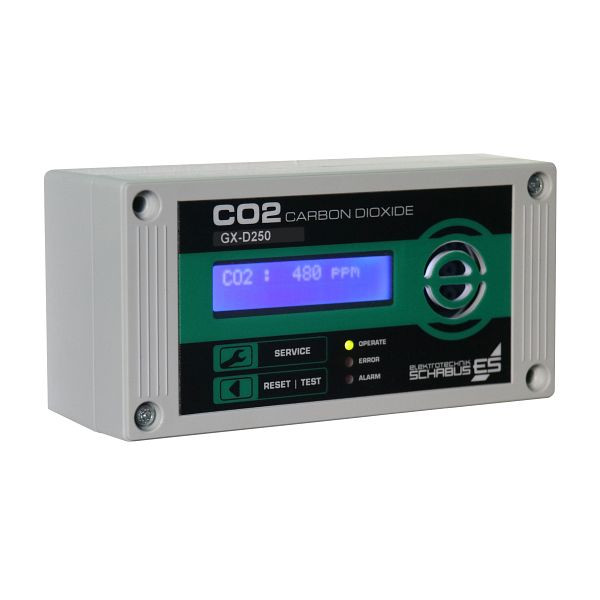 Alarma de gas Schabus GX-D250, sensor externo CO2, 300253